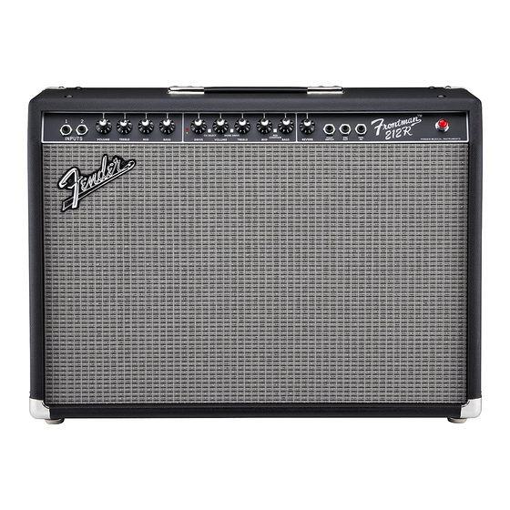 Fender Frontman 212R Manuels