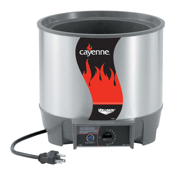 Vollrath Cayenne HS-7 Manuels