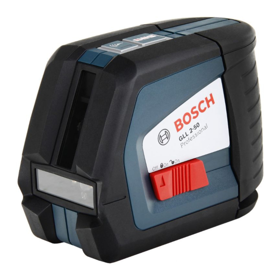 Bosch GLL 2-50 Professional Notice Originale