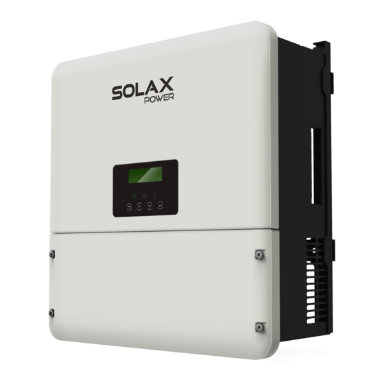 SolaX Power X1-Hybrid Manuels