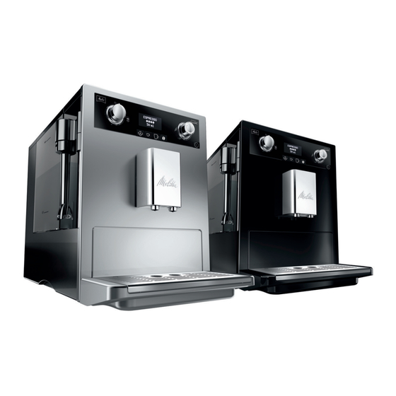 Melitta Caffeo Gourmet E965-102 Guide D'utilisation