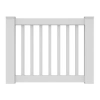 Barrette CUSTOM WIDTH VINYL GATE KIT Instructions D'installation