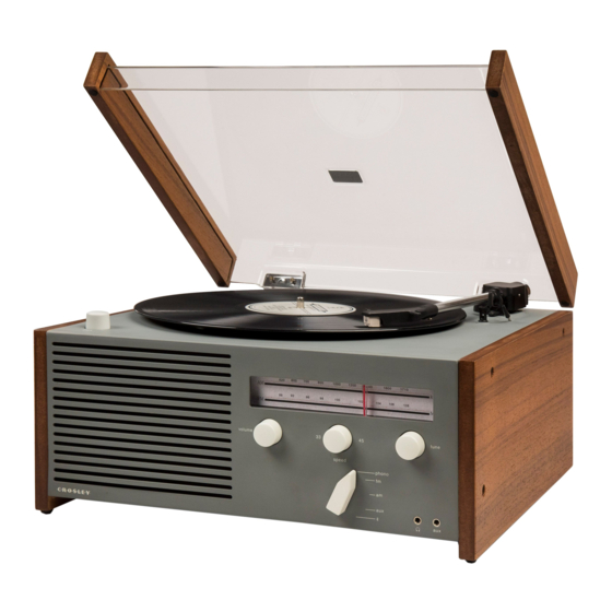 Crosley CR6033A Mode D'emploi