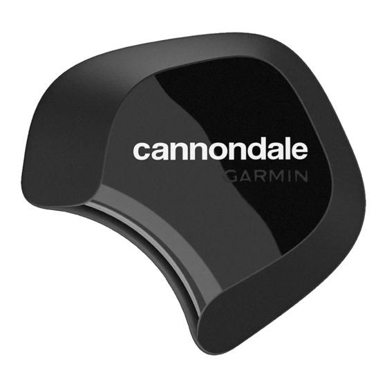 Garmin Cannondale Instructions D'installation