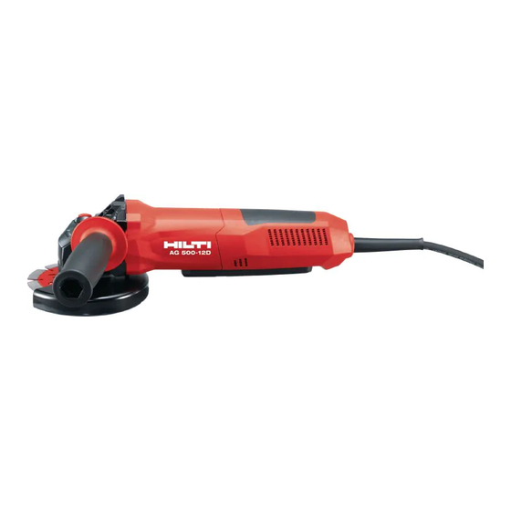 Hilti AG 500-12D Mode D'emploi Original