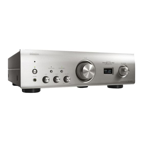 Denon PMA-1600NE Manuel De L'utilisateur