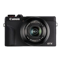 Canon Powershot G7X Mark III Guide D'utilisation