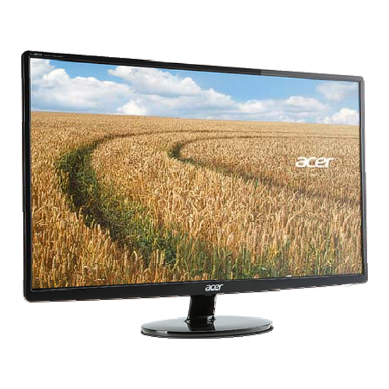 Acer S271HL ABID Mode D'emploi