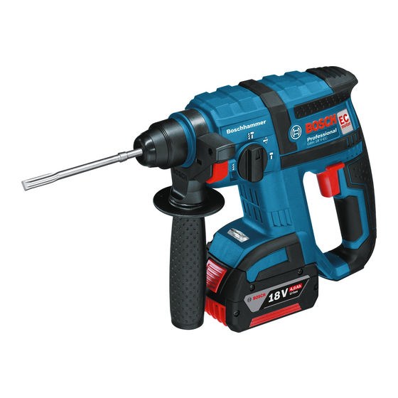 Bosch GBH 18 V-EC Professional Notice Originale