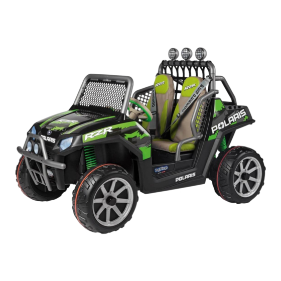 Peg-Perego Polaris Ranger RZR Green Shadow Utilisation Et Entretien