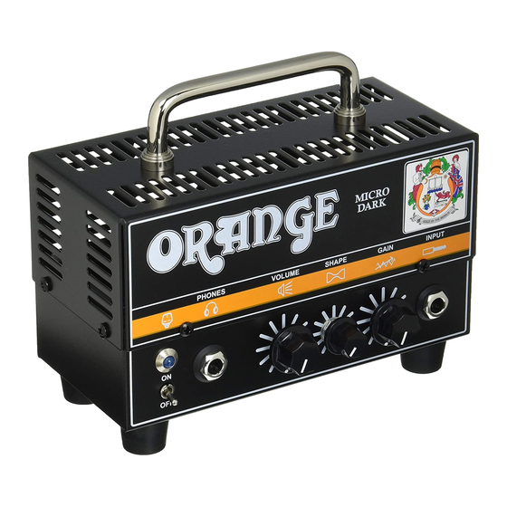 ORANGE MICRO DARK Guide Rapide