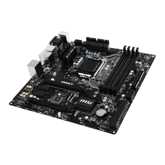 MSI H170M-A PRO Guide Rapide