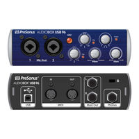 PRESONUS AudioBox USB 96 Mode D'emploi