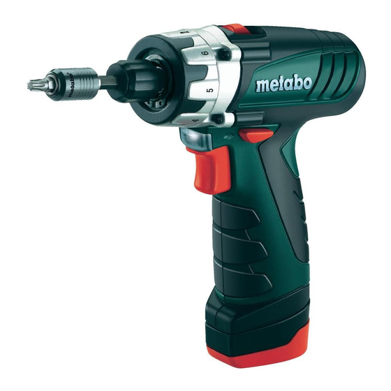 Metabo PowerMaxx 12 Mode D'emploi