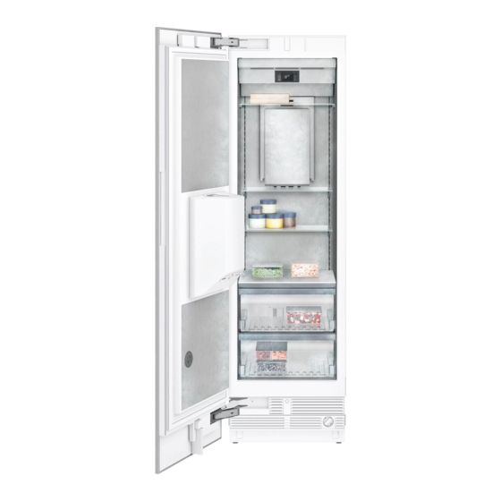 Gaggenau RF463706 Notice D'utilisation