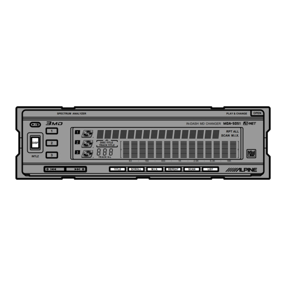 Alpine MDA-5051 Mode D'emploi