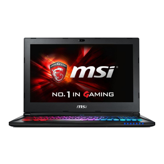 MSI GS60 6QC-230FR Mode D'emploi