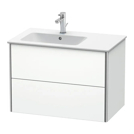 DURAVIT XSquare XS 4454 Notice De Montage