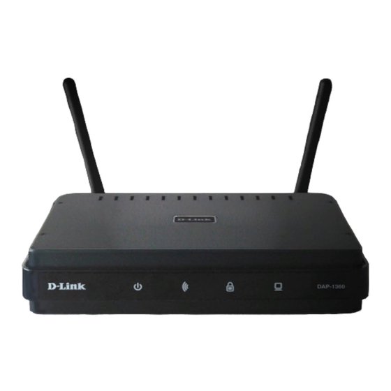 D-Link DAP-1360 Guide D'installation