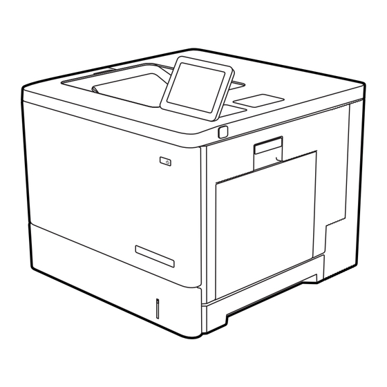 HP Color LaserJet Managed E55040dn Guide De L'utilisateur