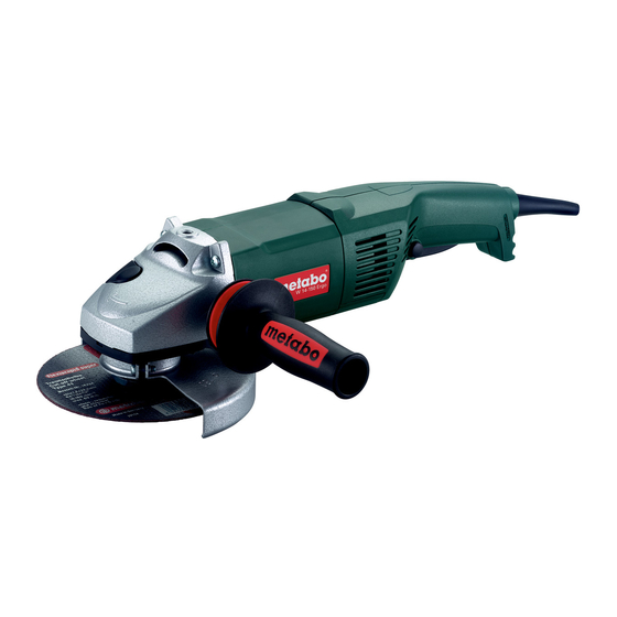 Metabo W 14-125 Ergo Notice Originale