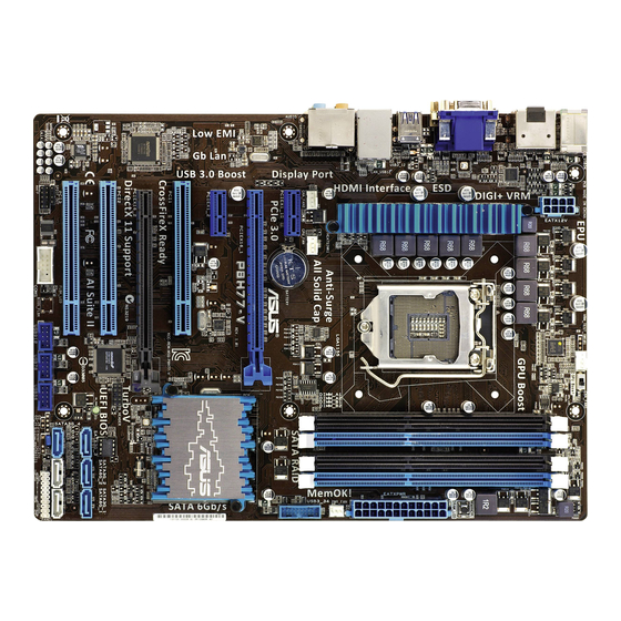 Asus P8H77-V Mode D'emploi