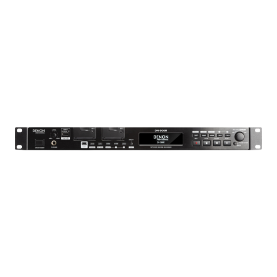 Denon Professional DN-900R Guide D'utilisation