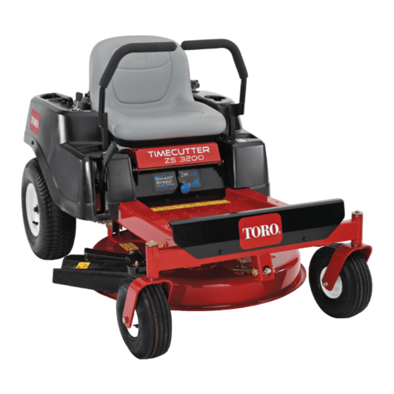 Toro TimeCutter ZS 3200S Manuel De L'utilisateur