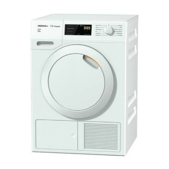 Miele TDB 230 WP Mode D'emploi