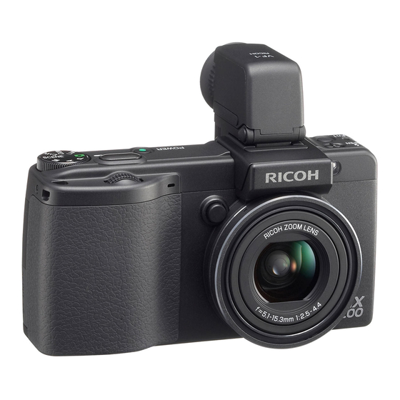 Ricoh GX200 Mode D'emploi
