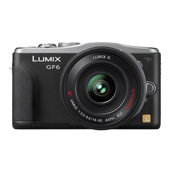 Panasonic LUMIX DMC-GF6 Mode D'emploi