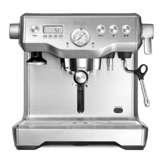 Sage the Dual Boiler BES920 Guide Rapide