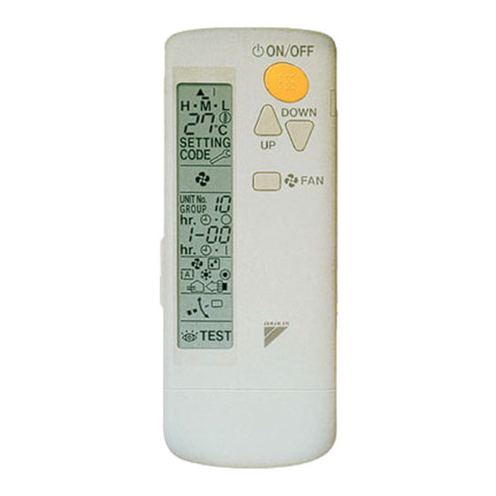 Daikin BRC7CB58 Instructions D'origine