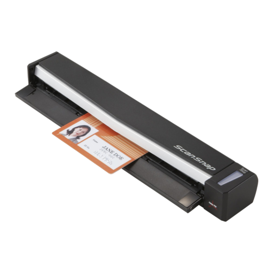 Fujitsu ScanSnap S1100 Guide D'utilisation