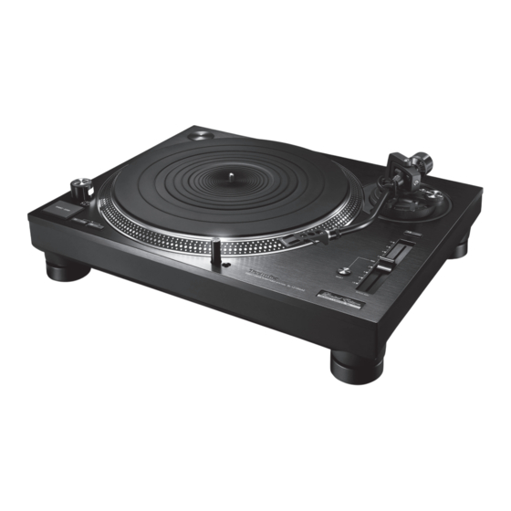 Technics SL-1210GAE Manuel D'utilisation