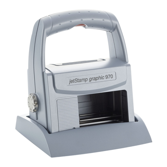 Reiner jetStamp graphic 970 Mode D'emploi