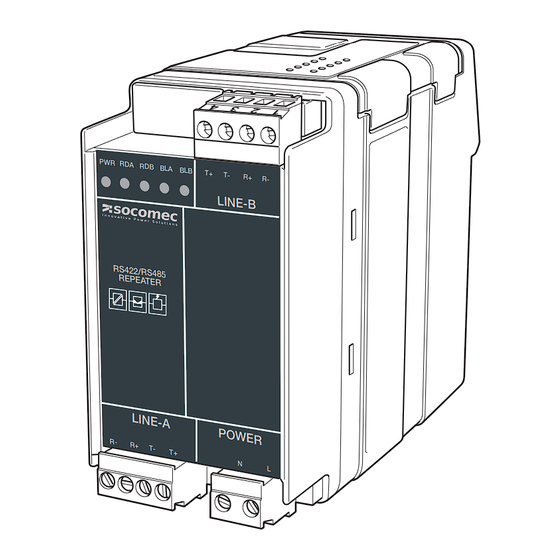 socomec RS-422 Notice D'utilisation