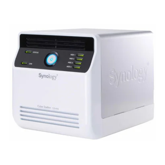 Synology Cube Station CS-406 Serie Guide D'installation Rapide