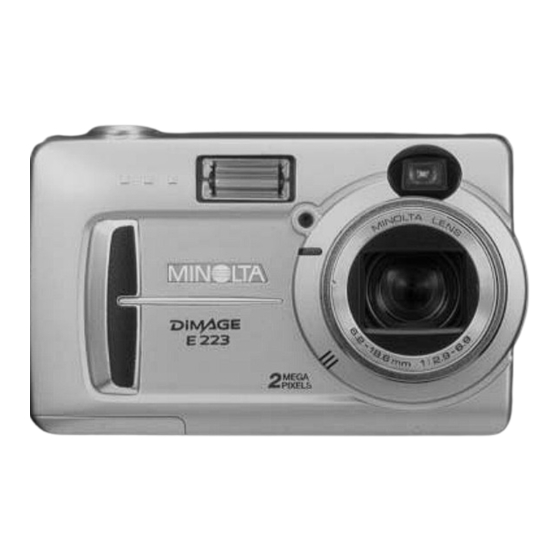 Minolta DIMAGE E 223 Mode D'emploi