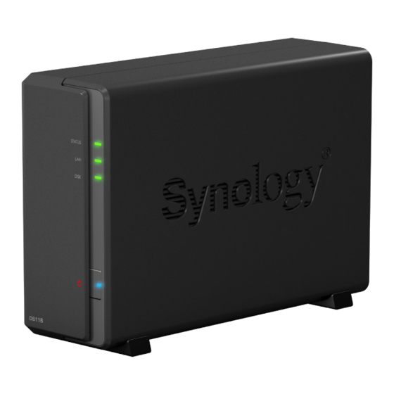 Synology DS118 Guide D'installation Matérielle