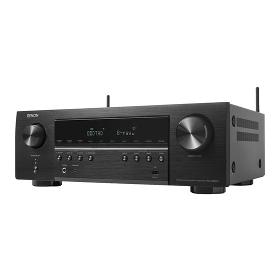 Denon AVC-S660H Guide De Démarrage Rapide