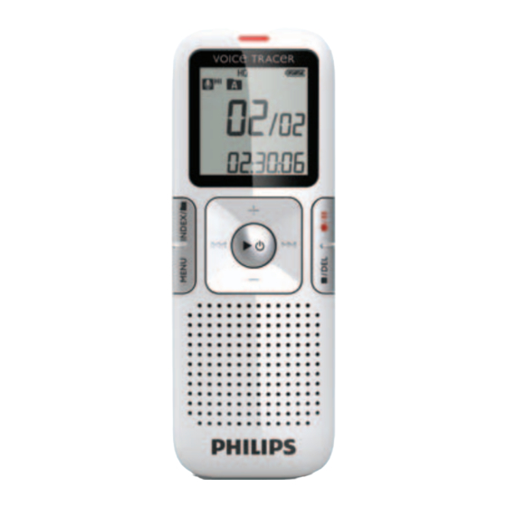 Philips VOICE TRACER LFH0612 Manuel De L'utilisateur