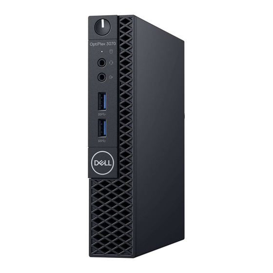 Dell OptiPlex 3070 Micro Manuel D'entretien