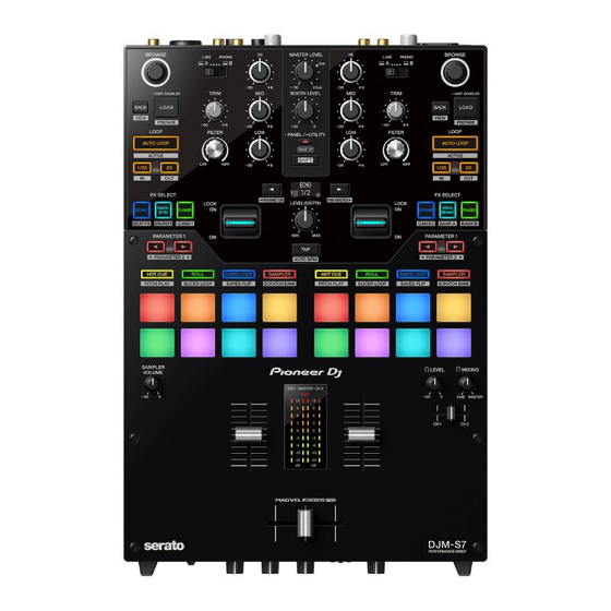 PIONEER DJ Serato DJM-S7 Mode D'emploi