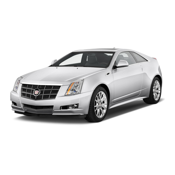 Cadillac CTS 2012 Guide Du Propriétaire