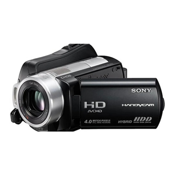 Sony HANDYCAM HDR-SR10 Guide Pratique