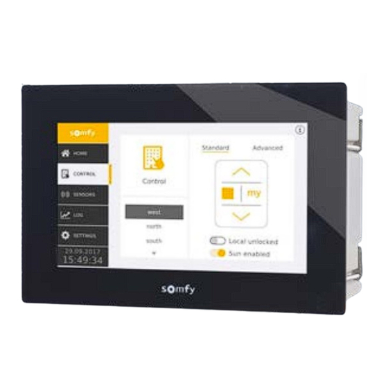 SOMFY animeo IB+ TouchBuco BACnet Manuel D'utilisation