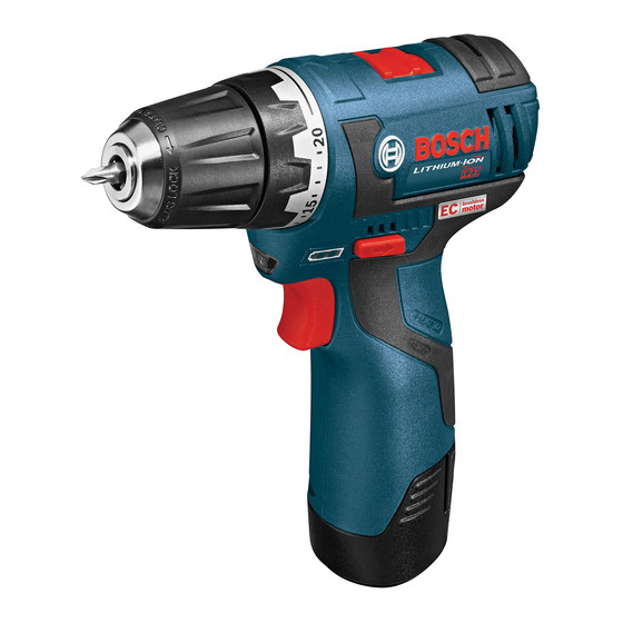 Bosch PS22 Consignes De Fonctionnement/Sécurité