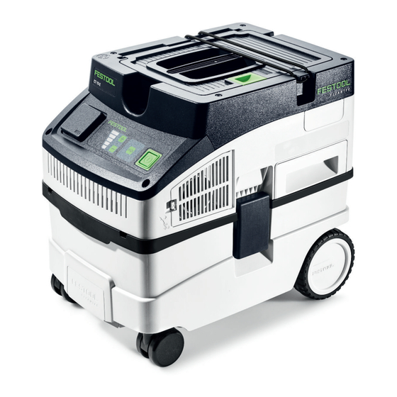 Festool CT 15 E Notice D'utilisation D'origine