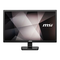 MSI PRO MP271CW Guide D'utilisation